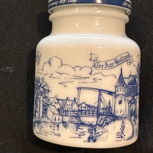 French mustard milk glass jar - Picture 5 of 7